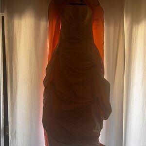 Elegant Orange Women's Dress